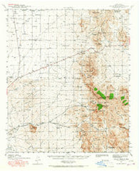 Organ Peak New Mexico Historical topographic map, 1:62500 scale, 15 X 15 Minute, Year 1941