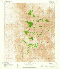 Organ Peak New Mexico Historical topographic map, 1:24000 scale, 7.5 X 7.5 Minute, Year 1955
