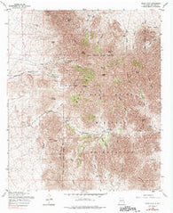 Organ Peak New Mexico Historical topographic map, 1:24000 scale, 7.5 X 7.5 Minute, Year 1955