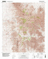 Organ Peak New Mexico Historical topographic map, 1:24000 scale, 7.5 X 7.5 Minute, Year 1996