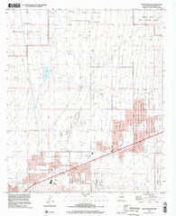 Organ Peak NW New Mexico Historical topographic map, 1:24000 scale, 7.5 X 7.5 Minute, Year 1996
