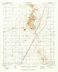 Orogrande New Mexico Historical topographic map, 1:62500 scale, 15 X 15 Minute, Year 1940