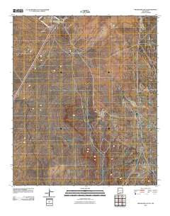 Orogrande South New Mexico Historical topographic map, 1:24000 scale, 7.5 X 7.5 Minute, Year 2010