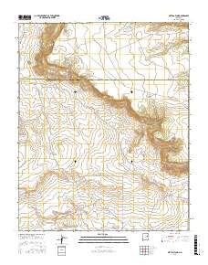 Ortega Tank New Mexico Current topographic map, 1:24000 scale, 7.5 X 7.5 Minute, Year 2017