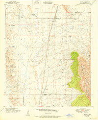 Oscura New Mexico Historical topographic map, 1:24000 scale, 7.5 X 7.5 Minute, Year 1950