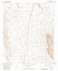 Oscura New Mexico Historical topographic map, 1:24000 scale, 7.5 X 7.5 Minute, Year 1981