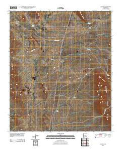 Oscura New Mexico Historical topographic map, 1:24000 scale, 7.5 X 7.5 Minute, Year 2010