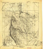 Oscura Peak New Mexico Historical topographic map, 1:125000 scale, 30 X 30 Minute, Year 1918