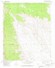 Oscura Peak New Mexico Historical topographic map, 1:24000 scale, 7.5 X 7.5 Minute, Year 1982