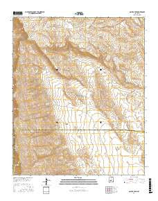 Oscura Peak New Mexico Current topographic map, 1:24000 scale, 7.5 X 7.5 Minute, Year 2017