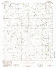 Otis New Mexico Historical topographic map, 1:24000 scale, 7.5 X 7.5 Minute, Year 1985