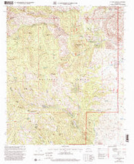 P A Mountain New Mexico Historical topographic map, 1:24000 scale, 7.5 X 7.5 Minute, Year 1999