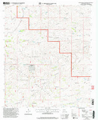 Packsaddle Canyon New Mexico Historical topographic map, 1:24000 scale, 7.5 X 7.5 Minute, Year 2001