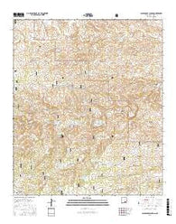 Packsaddle Canyon New Mexico Current topographic map, 1:24000 scale, 7.5 X 7.5 Minute, Year 2017