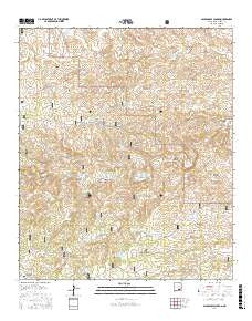 Packsaddle Canyon New Mexico Current topographic map, 1:24000 scale, 7.5 X 7.5 Minute, Year 2017