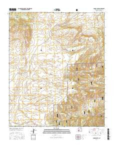 Paddys Hole New Mexico Current topographic map, 1:24000 scale, 7.5 X 7.5 Minute, Year 2017