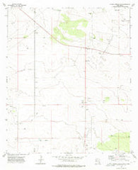 Paduca Breaks NW New Mexico Historical topographic map, 1:24000 scale, 7.5 X 7.5 Minute, Year 1973