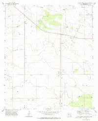Paduca Breaks NW New Mexico Historical topographic map, 1:24000 scale, 7.5 X 7.5 Minute, Year 1973