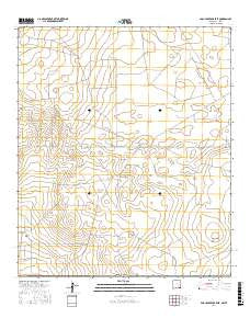 Paduca Breaks East New Mexico Current topographic map, 1:24000 scale, 7.5 X 7.5 Minute, Year 2017