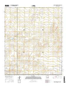 Paduca Breaks West New Mexico Current topographic map, 1:24000 scale, 7.5 X 7.5 Minute, Year 2017