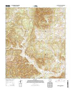 Pajarita Mountain New Mexico Current topographic map, 1:24000 scale, 7.5 X 7.5 Minute, Year 2013
