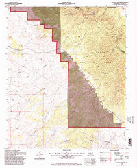 Pajaro Canyon New Mexico Historical topographic map, 1:24000 scale, 7.5 X 7.5 Minute, Year 1995