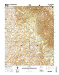 Pajaro Canyon New Mexico Current topographic map, 1:24000 scale, 7.5 X 7.5 Minute, Year 2017