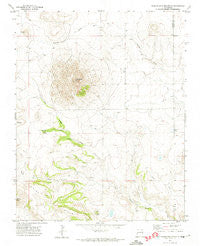 Palo Blanco Mountain New Mexico Historical topographic map, 1:24000 scale, 7.5 X 7.5 Minute, Year 1971