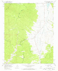 Palo Flechado Pass New Mexico Historical topographic map, 1:24000 scale, 7.5 X 7.5 Minute, Year 1965