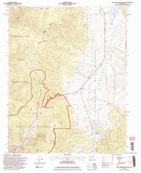 Palo Flechado Pass New Mexico Historical topographic map, 1:24000 scale, 7.5 X 7.5 Minute, Year 1995