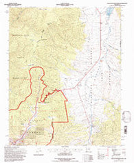 Palo Flechado Pass New Mexico Historical topographic map, 1:24000 scale, 7.5 X 7.5 Minute, Year 1995