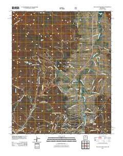 Palo Flechado Pass New Mexico Historical topographic map, 1:24000 scale, 7.5 X 7.5 Minute, Year 2011