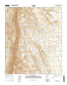 Palomas Gap New Mexico Current topographic map, 1:24000 scale, 7.5 X 7.5 Minute, Year 2017