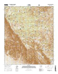 Panama Ranch New Mexico Current topographic map, 1:24000 scale, 7.5 X 7.5 Minute, Year 2017