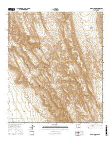 Panther Canyon New Mexico Current topographic map, 1:24000 scale, 7.5 X 7.5 Minute, Year 2017