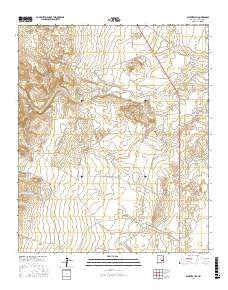 Panther Hill New Mexico Current topographic map, 1:24000 scale, 7.5 X 7.5 Minute, Year 2017