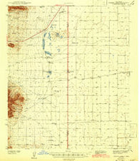 Parker Lake New Mexico Historical topographic map, 1:62500 scale, 15 X 15 Minute, Year 1943