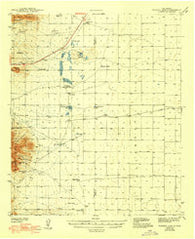 Parker Lake New Mexico Historical topographic map, 1:62500 scale, 15 X 15 Minute, Year 1943