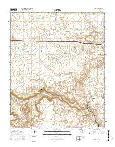 Pastura NE New Mexico Current topographic map, 1:24000 scale, 7.5 X 7.5 Minute, Year 2017