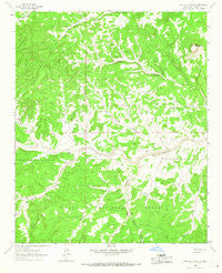 Pasture Canyon New Mexico Historical topographic map, 1:24000 scale, 7.5 X 7.5 Minute, Year 1964