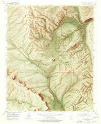 Paxton Springs New Mexico Historical topographic map, 1:24000 scale, 7.5 X 7.5 Minute, Year 1952