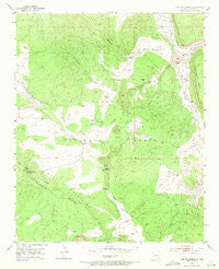 Paxton Springs New Mexico Historical topographic map, 1:24000 scale, 7.5 X 7.5 Minute, Year 1952