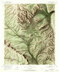 Paxton Springs New Mexico Historical topographic map, 1:24000 scale, 7.5 X 7.5 Minute, Year 1952