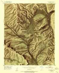Paxton Springs New Mexico Historical topographic map, 1:24000 scale, 7.5 X 7.5 Minute, Year 1952