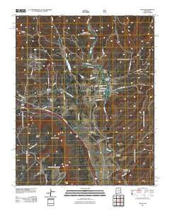 Pecos New Mexico Historical topographic map, 1:24000 scale, 7.5 X 7.5 Minute, Year 2011