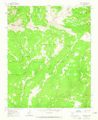 Pecos Falls New Mexico Historical topographic map, 1:24000 scale, 7.5 X 7.5 Minute, Year 1963