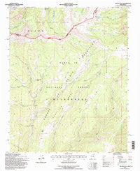 Pecos Falls New Mexico Historical topographic map, 1:24000 scale, 7.5 X 7.5 Minute, Year 1995