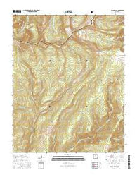 Pecos Falls New Mexico Current topographic map, 1:24000 scale, 7.5 X 7.5 Minute, Year 2017