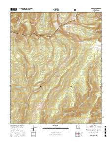 Pecos Falls New Mexico Current topographic map, 1:24000 scale, 7.5 X 7.5 Minute, Year 2017