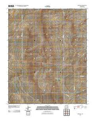 Pedernal New Mexico Historical topographic map, 1:24000 scale, 7.5 X 7.5 Minute, Year 2010
